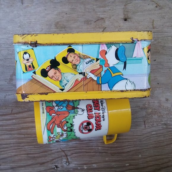 vintage Mickey Mouse Club lunchbox with Thermos - Picture 5 of 8